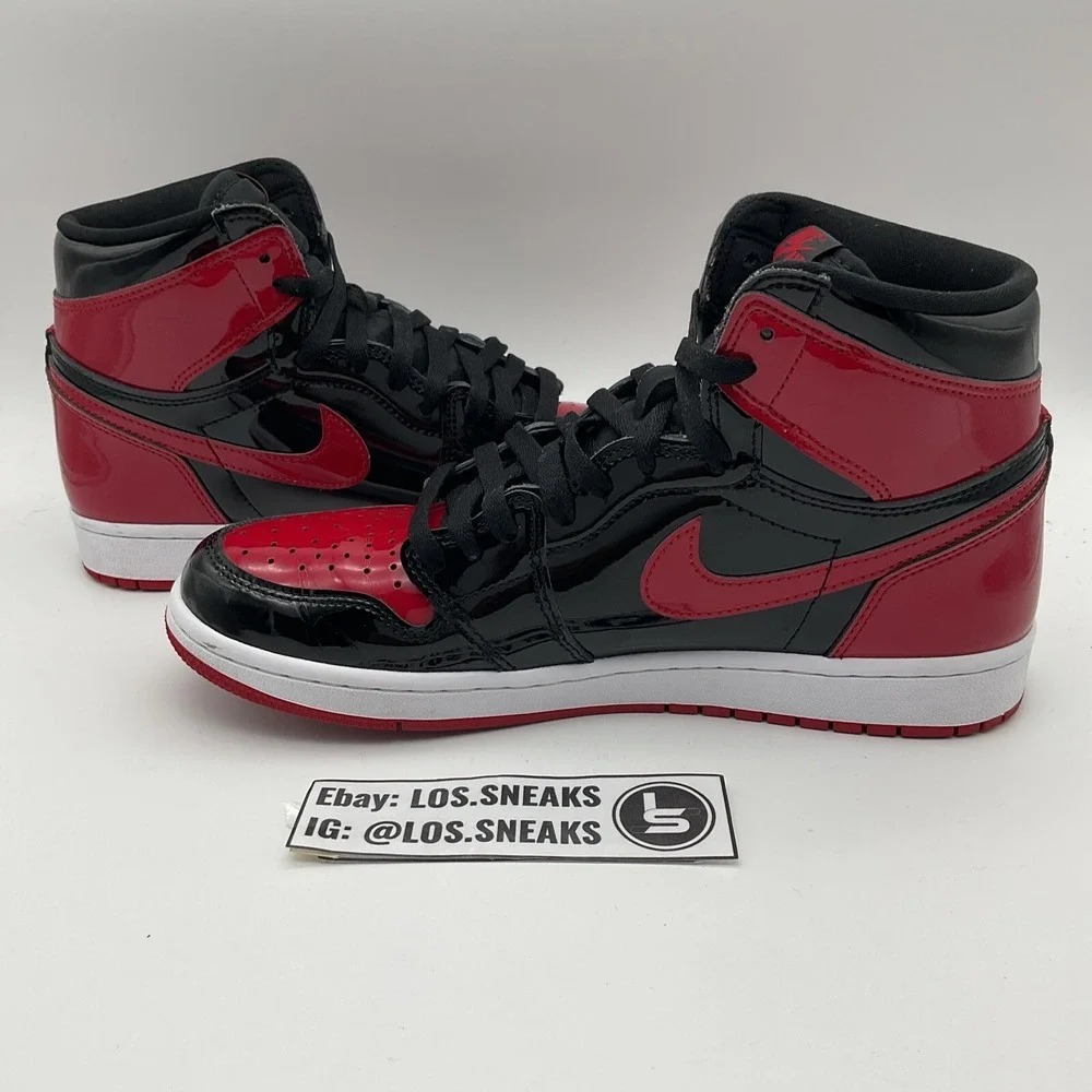 Size 10 - Jordan 1 Retro OG High‎ Patent Bred (555088-063)